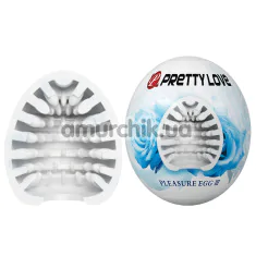 Мастурбатор Pretty Love Pleasure Egg III, білий - Фото №1