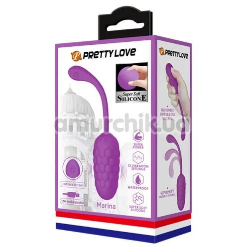 Виброяйцо Pretty Love Marina, фиолетовое