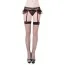 Комплект JSY Sexy Lingerie SO2274 чёрный: трусики-стринги + пояс для чулок + чулки - Фото №1