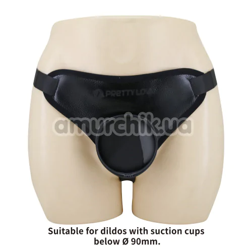 Трусики для страпона Pretty Love Harness Briefs Caludio I, черные