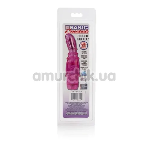 Вібратор Basic Essentials Ridged Softee, рожевий