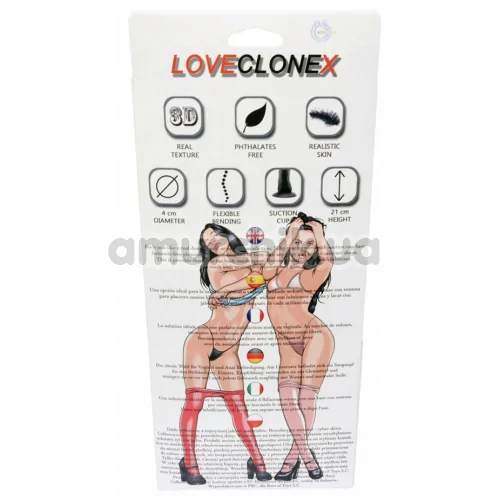Фаллоимитатор LoveCloneX Posejdon 7.5, телесный