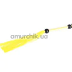 Флоггер DS Fetish Flogger Silicone Temperary М, желтый - Фото №1