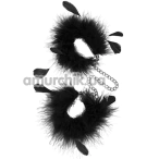 Наручники S Pleasures Feather Cuffs, черные - Фото №1