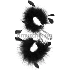 Наручники S Pleasures Feather Cuffs, черные - Фото №1
