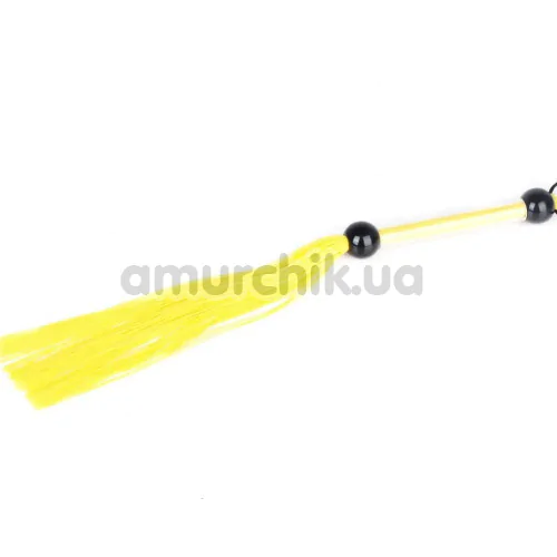 Флоггер DS Fetish Flogger Silicone Temperary М, желтый - Фото №1