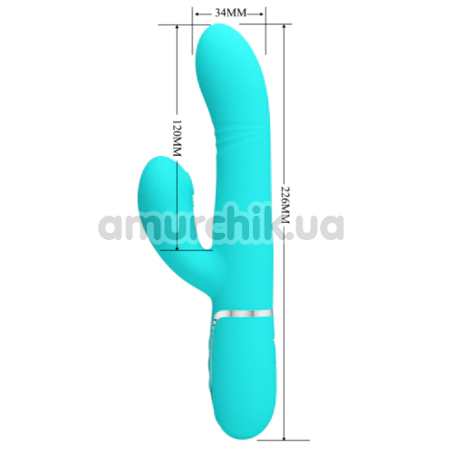 Вибратор с пульсацией Pretty Love Mariana, бирюзовый