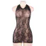 Платье Star Night Mesh Hollow-out Backless Mini Dress, черное - Фото №7