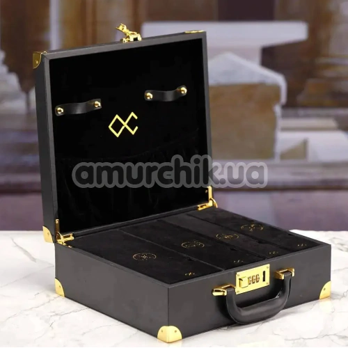 Бондажний набір Lockink Moonlight Treasure Chest Set, чорний