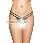 Трусики-стринги женские Tongs 2495, черные - Фото №1