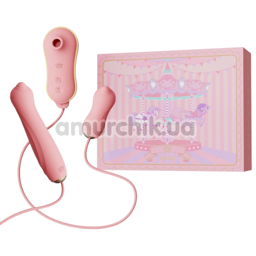Набор вибраторов Zalo Rose Series Unicorn Set 3-in-1, розовый