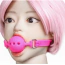 Кляп DS Fetish Mouth Silicone Ball Gag M, рожевий - Фото №7