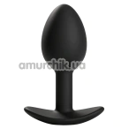 Анальная пробка Alume Silicone Classic Plug S, черная - Фото №1