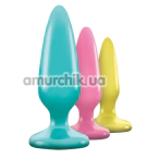 Набор анальных пробок Firefly Pleasure Plugs Trainer Kit, радужный - Фото №1