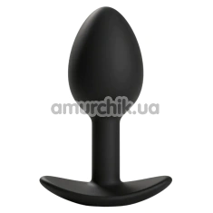 Анальна пробка Alume Silicone Classic Plug S, чорна - Фото №1