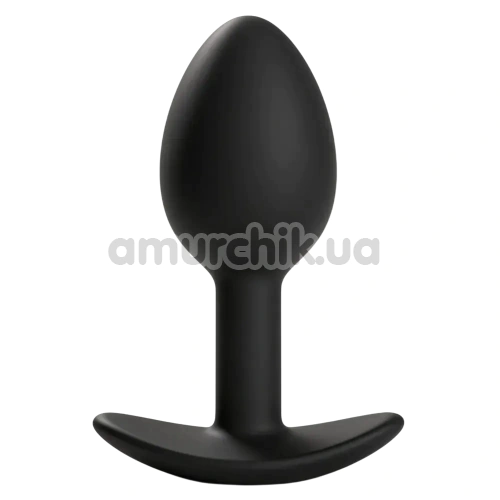 Анальная пробка Alume Silicone Classic Plug S, черная - Фото №1