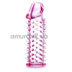 Насадка на пенис Boss Series Stymulator Penis Sleeve 00007, розовая - Фото №1