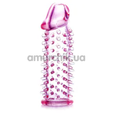 Насадка на пеніс Boss Series Stymulator Penis Sleeve 00007, рожева - Фото №1