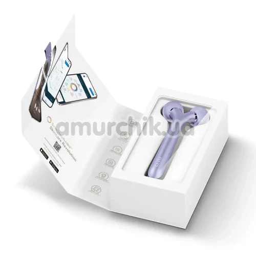Ультразвуковий масажер для обличчя Geske Sonic Facial Roller 4 in 1, бузковий