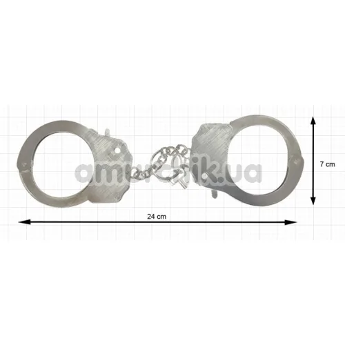 Наручники Adrien Lastic Menottes Metal Handcuffs With Feather, черные