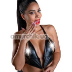 Топ Daring Intimates Sexy Wetlook Bra With Zipper, черный - Фото №1