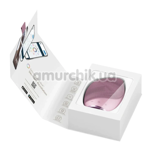 Ультразвуковая щетка для лица Geske Sonic Facial Brush 5 in 1, светло-розовая