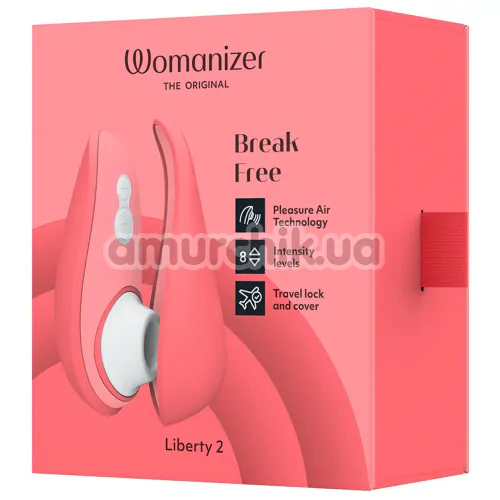 Симулятор орального секса для женщин Womanizer Liberty 2, розовый