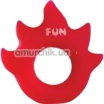 Эрекционное кольцо Fun Factory Flame, красное - Фото №1