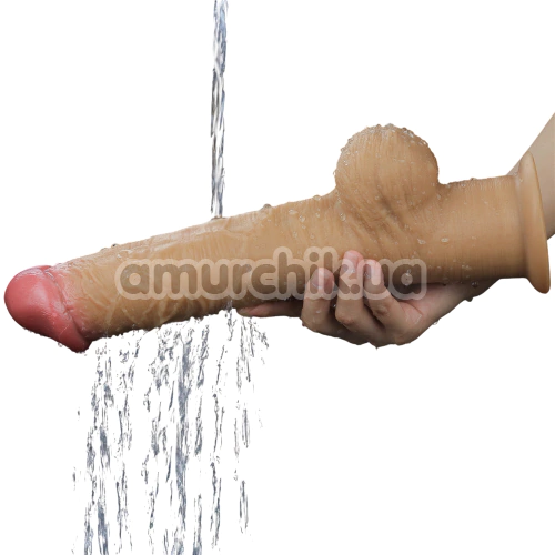 Фаллоимитатор Dual-Layered Silicone Handle Nature Cock LV411034, телесный