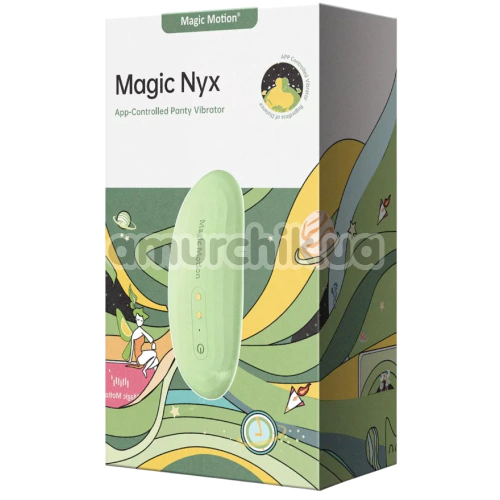 Клиторальный вибратор Magic Motion Magic Nyx, салатовый
