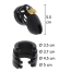 Пояс верности для мужчин Hidden Desire Extreme Penis Gear Chastity Cock Cage Short Silicone, черный - Фото №3