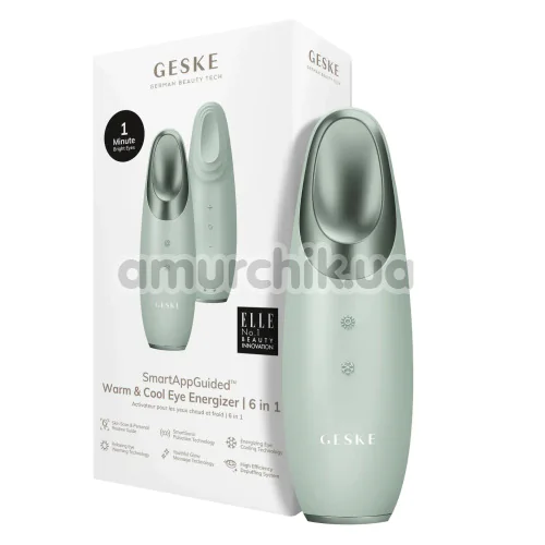 Массажер для глаз Geske Warm & Cool Eye Energizer 6 in 1, зеленый