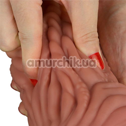 Фаллоимитатор Dual-Layered Silicone Nature Cock LV411018, коричневый