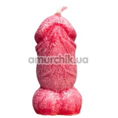 Свічка у вигляді пеніса VidDushi Свічун - вишня, червона - Фото №1