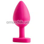 Анальная пробка Alume Silicone Be Mine Plug М, розовая - Фото №1