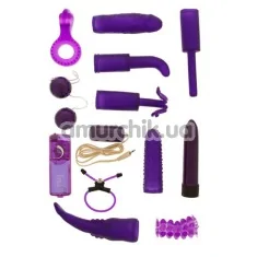 Набір з 12 предметів Dirty Dozen Sex Toy Kit, фіолетовий - Фото №1