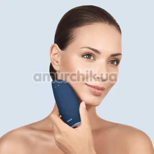 Щетка для лица Geske Sonic Thermo Facial Brush & Face-Lifter 8 in 1, синяя