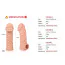Насадка на пенис Kokos Cock Sleeve CS 004-L, телесная - Фото №2