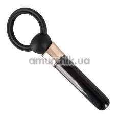 Віброкільце Bad Kitty Naughty Toys Cock Ring & Bullet, чорне - Фото №1