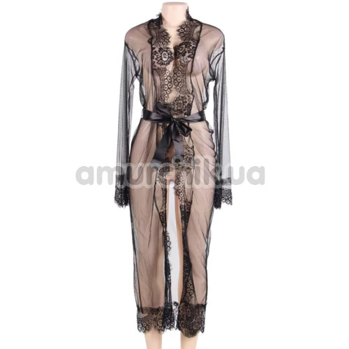 Пеньюар Star Night Sensual Lace Night Robe, черный