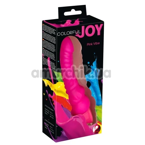Вібратор Colorful Joy, рожевий