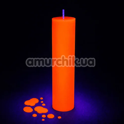 Свеча Feral Feelings WaxPlay Candle UV-Neon - светится в темноте, оранжевая