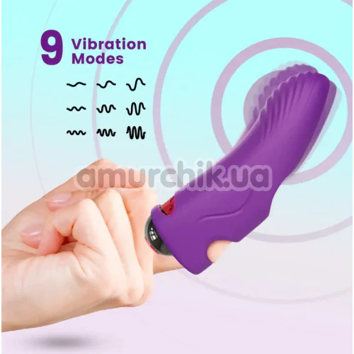 Вибратор на палец Finger Vibrator Aurora, фиолетовый