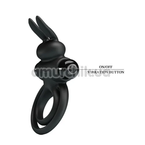 Віброкільце Pretty Love Vibrant Penis Ring III, чорне