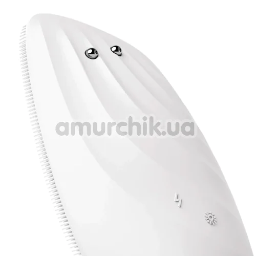 Щетка для лица Geske Sonic Thermo Facial Brush & Face-Lifter 8 in 1, белая