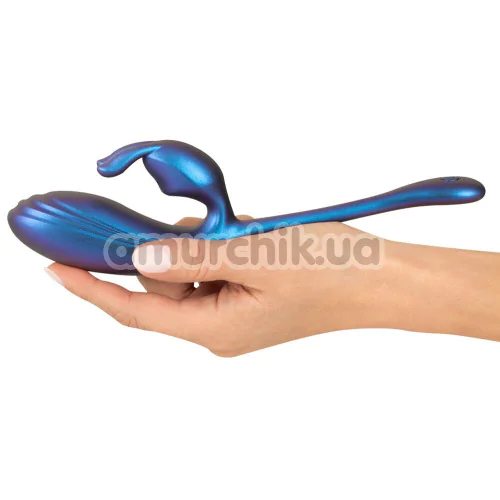 Вибратор Sweet Smile Flexible Double Bullet, градиентный синий