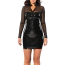 Сукня Guilty Pleasure Datex and Mesh Long Sleeve Dress, чорна - Фото №4