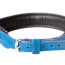 Ошейник DS Fetish Leather Collar Jewel, голубой - Фото №3