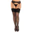 Панчохи Leg Avenue Wide Top Rhinestone Sheer Stockings, чорні - Фото №1