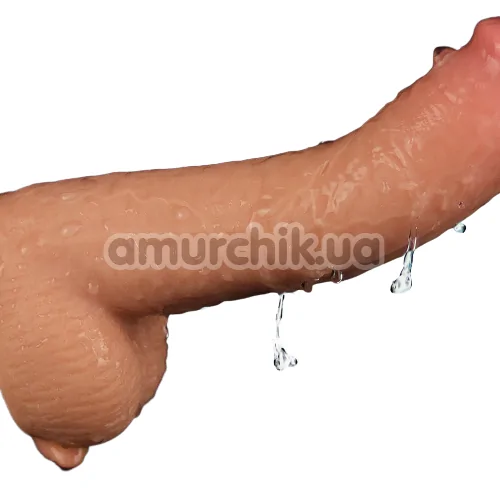 Фаллоимитатор Sliding-Skin Dual Layer Dong 9, телесный